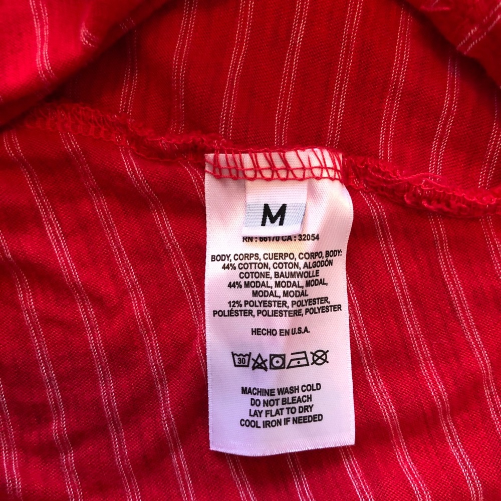 t.la | Anthro red tie-front button up tank top - Picture 10 of 11